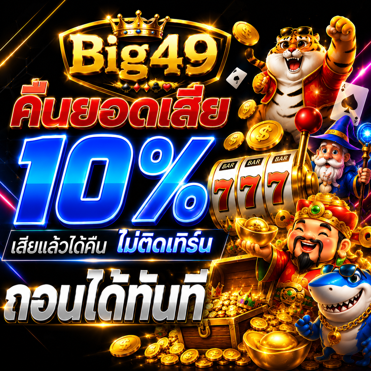 คืนยอดเสีย SLOT 10%