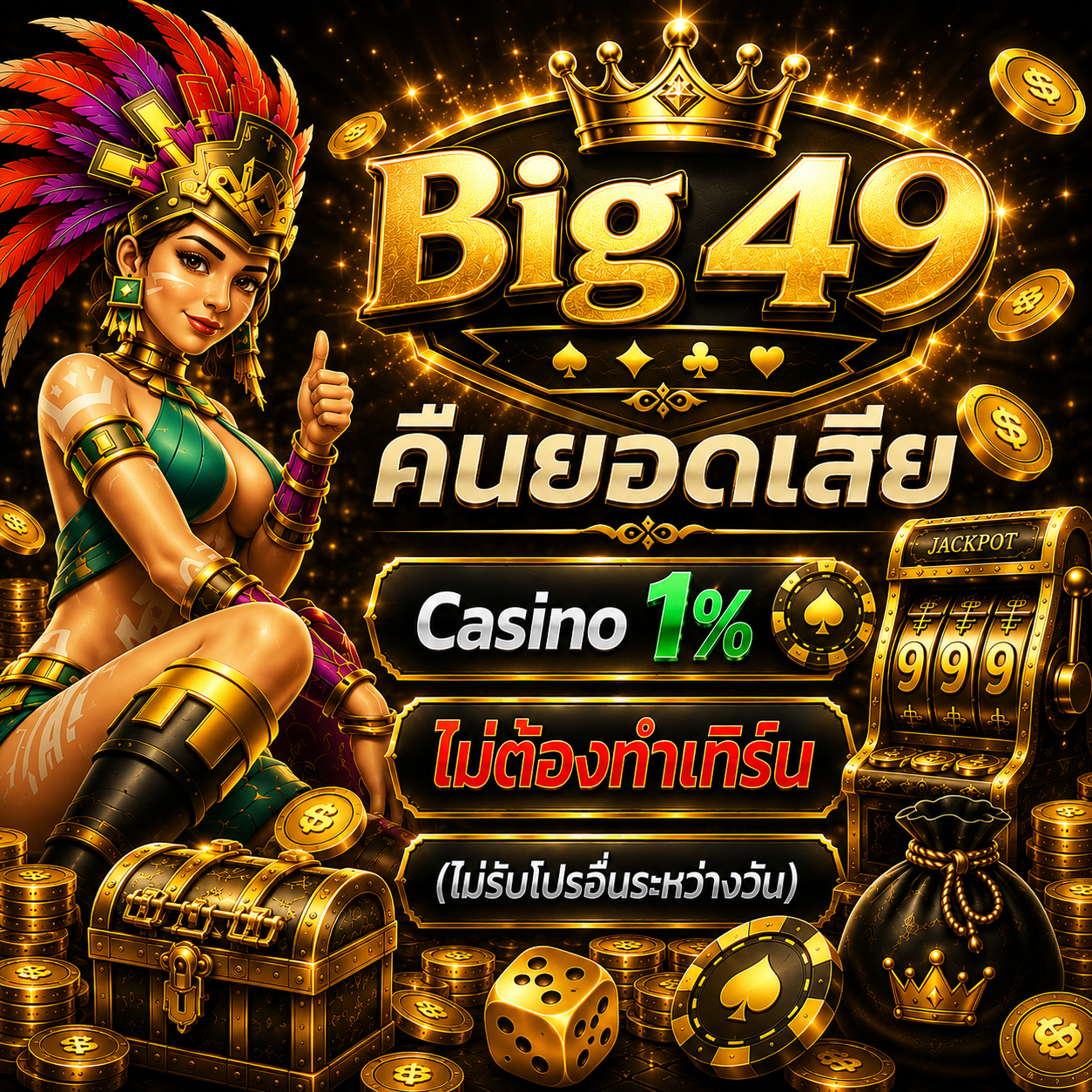 คืนยอดเสีย Casino 1%